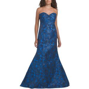 RENE BY RENE RUIZ Strapless Brocade Mermaid Gown